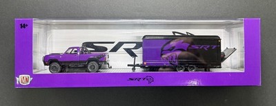 1/64th M2 Haulers R71 1974 Dodge W200 Power Wagon & 1971 Hemi Cuda Purple SRT