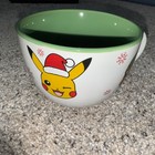 NWT 24 oz Pokémon Christmas Ceramic Mug/Bowl Pikachu Charmander Characters — photo 1