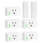 DEWENWILS ETL Listed Wireless Outlet, 5 Pack with 2 Remotes, 200Ft Range