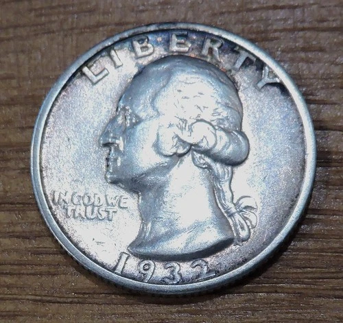 1932 S Silver Washington Quarter XF