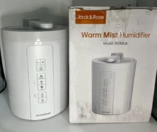 Jack & Rose Warm Mist Humidifier  Any Room 3L/100oz Stainless Steel EH30UA