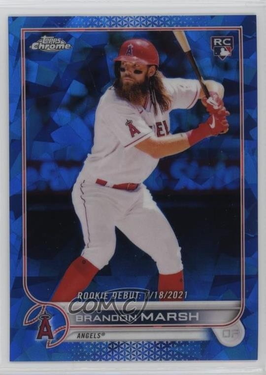 2022 Topps Chrome Update Sapphire Edition Rookie Debut Brandon Marsh #US35 0c3h