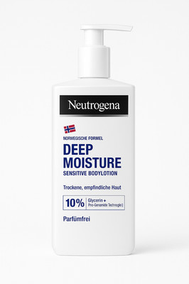 Neutrogena Deep Moisture Bodylotion Sensitive Parfümfrei Glycerin 250ml
