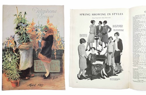 1927 antique NEW YORK TELEPHONE CO employee MAGAZINE TELEPHONE REVIEW AT&T