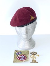 Royal Artillery Para Beret, Brassard, Lapel Badges & Sleeve Patch. Size 58cm.