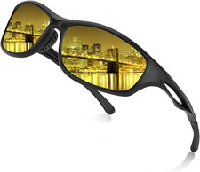 Night Driving Glasses for Men Women Anti Glare HD Polarized Night Vision Glasses