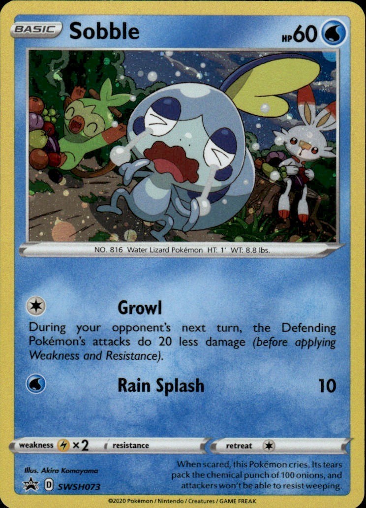 Sobble Holo Promo SWSH: Sword & Shield Promo Cards SWSH073 NM