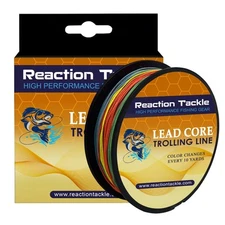 Reaction Tackle Lead Core, Metered Trolling Braided Line Multi-Color - 27LB /...