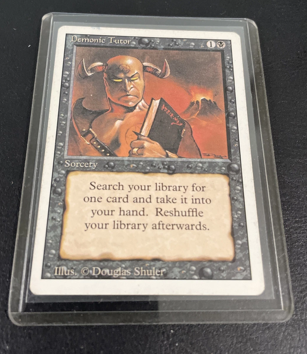 Demonic Tutor Magic: The Gathering Near Mint or Better Uncommon