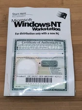 Microsoft Windows NT Workstation Installation Version 4.0 Guide Factory Sealed