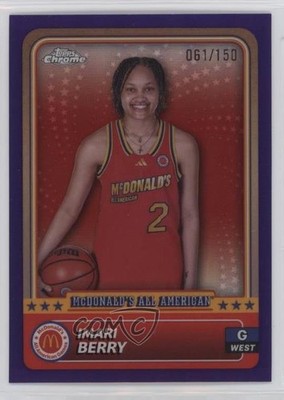 2024 Topps Chrome McDonald's All American Purple Refractor /150 Imari Berry 1e88