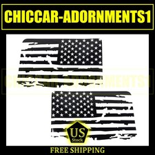 Rear Side Hardtop Window Stickers Trim Us Flag For Jeep Wrangler 11-18 Jku 4dr
