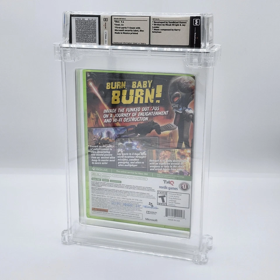 Destroy All Humans! Path of Furon Microsoft Xbox 360 Sealed WATA Graded 9.6 A+ - Image 2 of 4