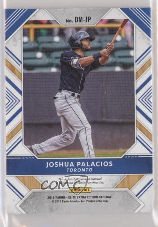 2018 Panini Elite Extra Edition Dual Materials Emerald /10 Joshua Palacios - Image 2 of 2
