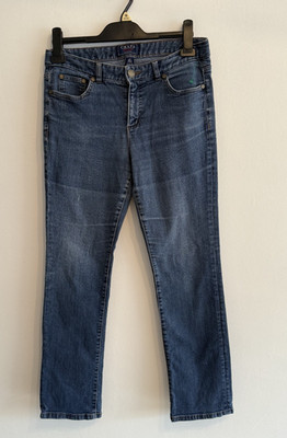 CHAPS Damen Slim Jeans W30 L28 Blau Baumwolle