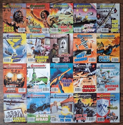 Commando Comics Job Lot Bundle x 20 (50J)