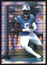 Rico Dowdle 2025 Chrome Pulsar Refractor #43 Panthers 
