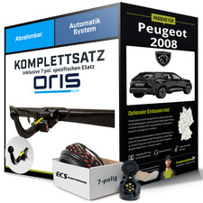 Für PEUGEOT 2008 I Typ CU Anhängerkupplung abnehmbar +eSatz 7pol 13- NEU