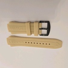 Swiss Legend Neptune Watch Strap Band Silicone Beige for 53mm model ONLY