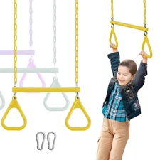 Duty Ring Trapeze Bar for Backyard-16.5" Trapeze Swing Bar- Swingset Accessor...