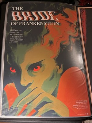 The Bride of Frankenstein Variant Poster by Sara Wong 24x36