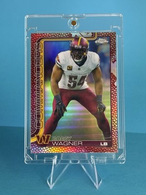 2025 Topps Chrome NFL Bobby Wagner Football Refractor Exclusive 