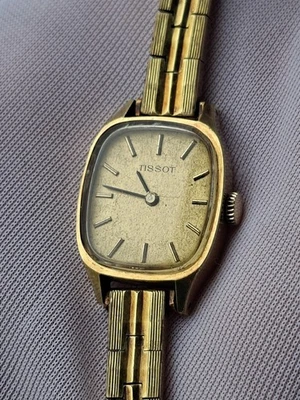 Vintage Tissot Damen Uhr Vergolder ZRC Armband Handaufzug 1960–70er Seltene - Bild 1 von 4