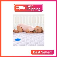 Yoofoss Waterproof Pack and Play Mattress Protector, Quilted Pack and Play Mattr