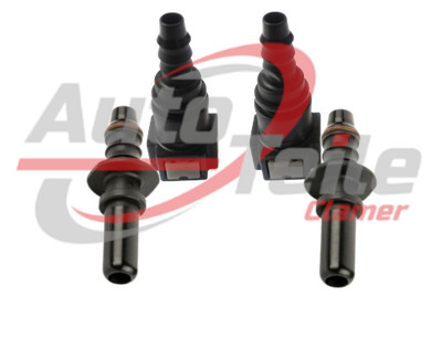 2x Schnellverschluss mit Gegenstück Set Kraftstoffleitung gerade 7,89 x 8 mm