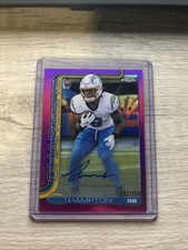 2025 Topps Chrome Omarion Hampton RC Pink Foil Auto 232 /250