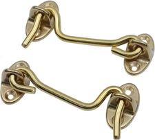 Hook and Eye Latch 3.15" Gate Latch Barn Door Lock Privacy Hook and Eye Latch wi