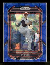 2023 Panini Prizm #59 Ky Bush Blue Ice Prizms