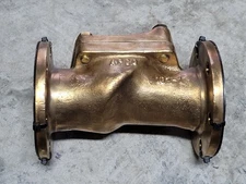 Dezurik 2" Swing Check Valve Rubber Flapper APCO 9629248 Bronze Flanged  NEW