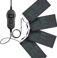 4-Pack Seedling Mat With Adjustable Thermomstat Plants Germination MET Certified