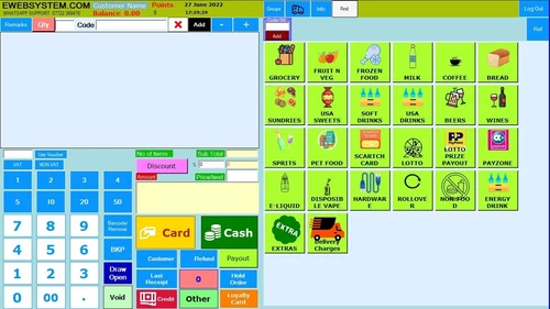 TOUCH POS Software Full Point of Sale Shop Retail Inventory EPOS Till Software