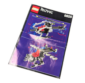 Vintage Lego Technic Airport 8825 -  NIGHT CHOPPER - Complete w/ Manual