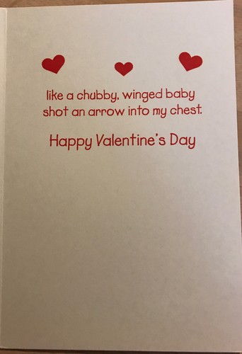 You Make Me Feel, Happy Valentine’s Day, Cupid, Funny, Greeting Card - Picture 2 of 2