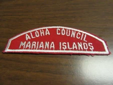 Aloha Council Mariana Islands Red and White Full Strip      RW