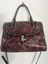 PATRICIA NASH Stintino Vintage Floral Leather Satchel Large Professional Bag