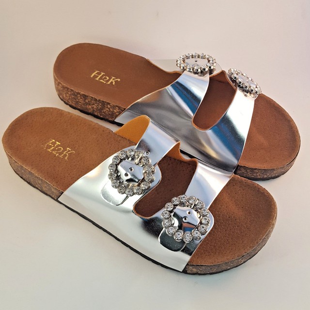 silver stone sandals