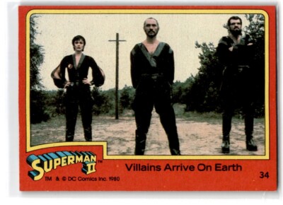 1980 Topps Superman II Villains Arrive On Earth #34 | eBay