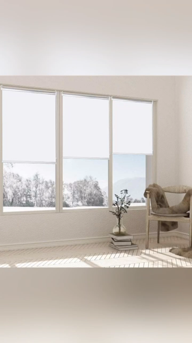 Roller Blinds 100% Blackout Blinds Back Coating Window Blinds 60~210cmWide Beige - Video 1 of 1