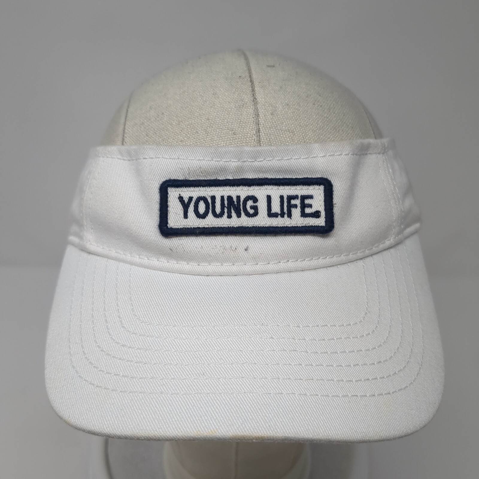 Young Life Patch Slideback Visor Hat White One Si… - image 2