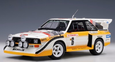 88602 AUTOart 1:18 Audi Sport Quattro S1 WRC '86 #6 Mikkola / Hertz Monte Carlo