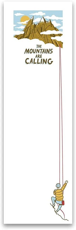 Primitives By Kathy Mountains Calling Magnetic List Notepad ~ Sticky Note ~ 60 p