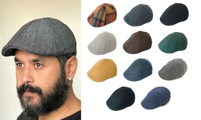 NEWS Jungen Caps Duckbill Baker Boy Gatsby Herringbone Wolly Herren Flatcaps