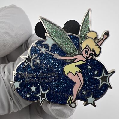 Disney Pin-Tinkerbell Exclusive Pixie Dust Pin-Where Dreams Come True