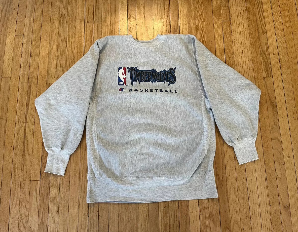 Minnesota Timberwolves Reverse Weave Champion Mens XL Vintage 90’s EUC