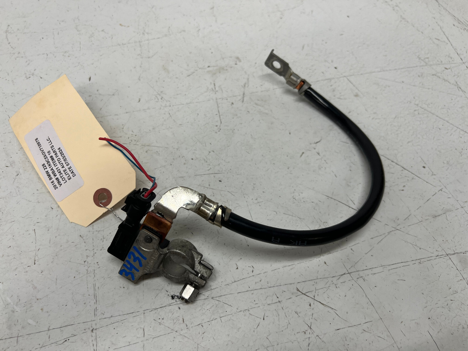 15-21 BMW 228I 230I NEGATIVE BATTERY CABLE CONNECTOR UNIT, OEM LOT3431 ...