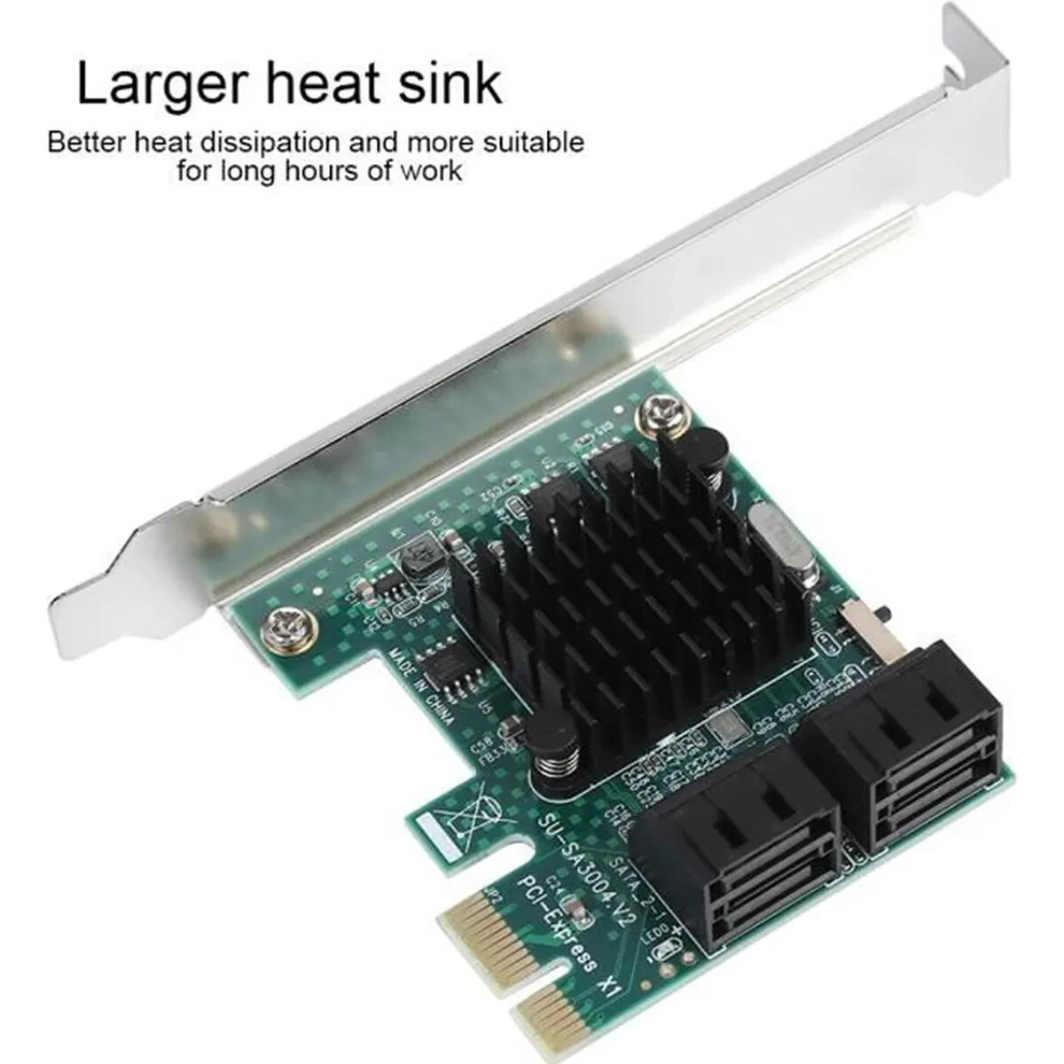 Carte PCIe vers SATA III 4 ports pour ajouter des disques durs sur PC fixe